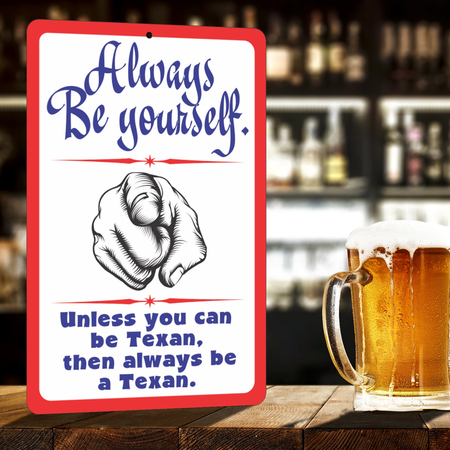 Pride of Texas Sign - Outdoor or Indoor Novelty Signs - Size 8 x 12