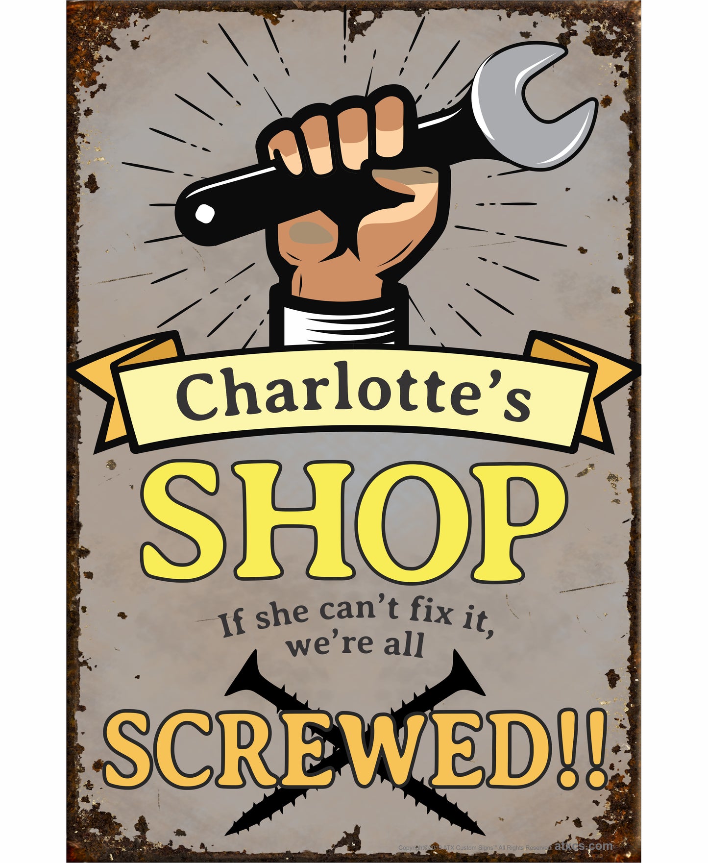 Custom Shop Sign