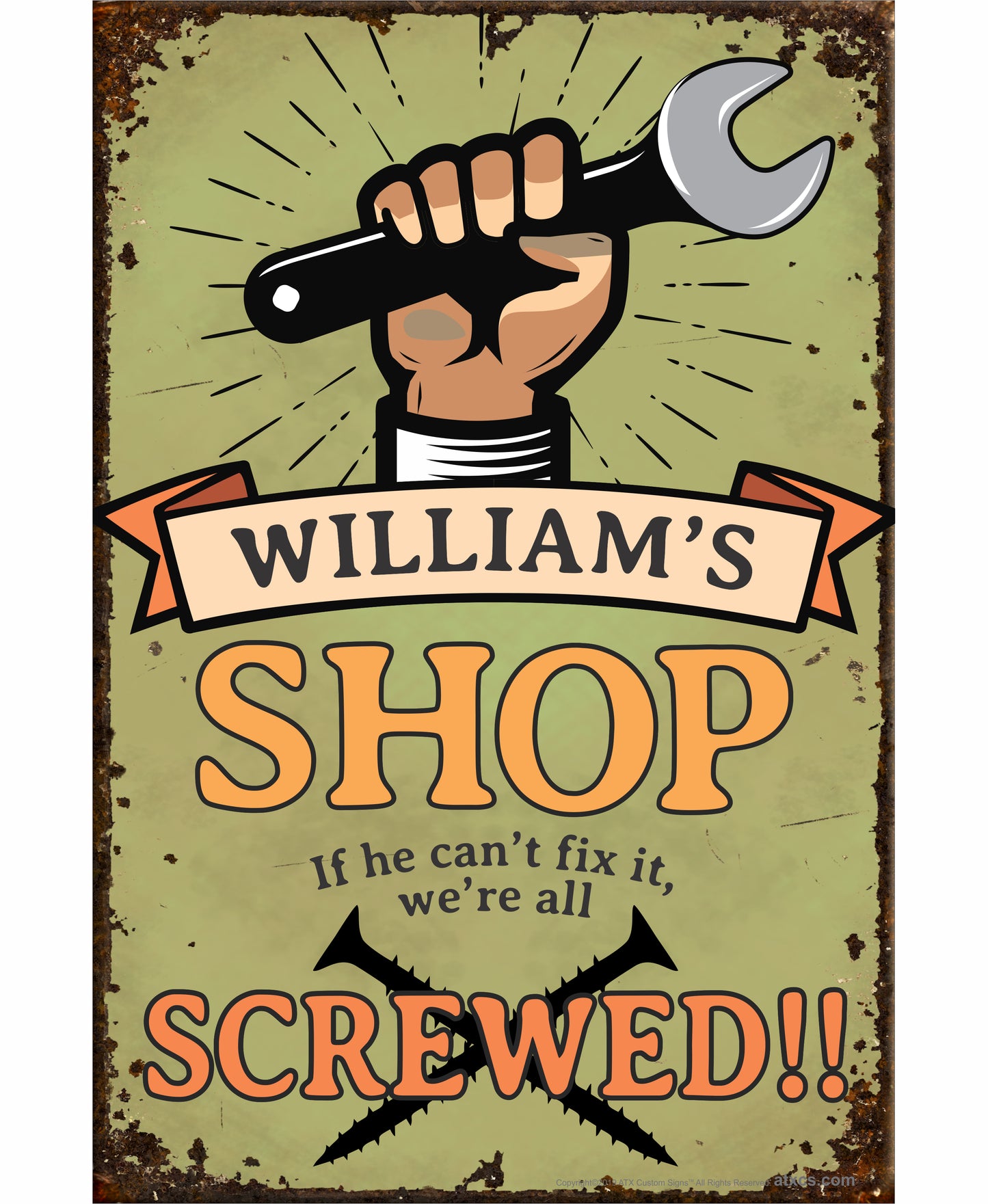 Custom Shop Sign