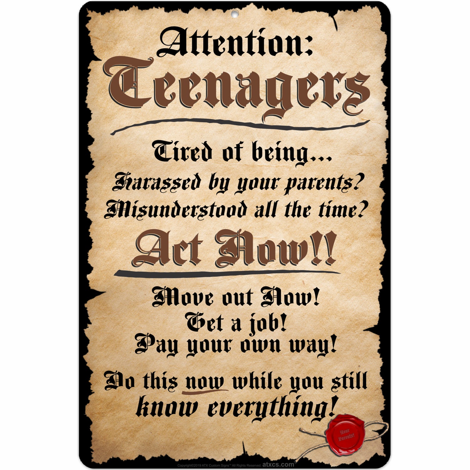 Attention: Teenagers Tired of being harassed, misunderstood Act Now!