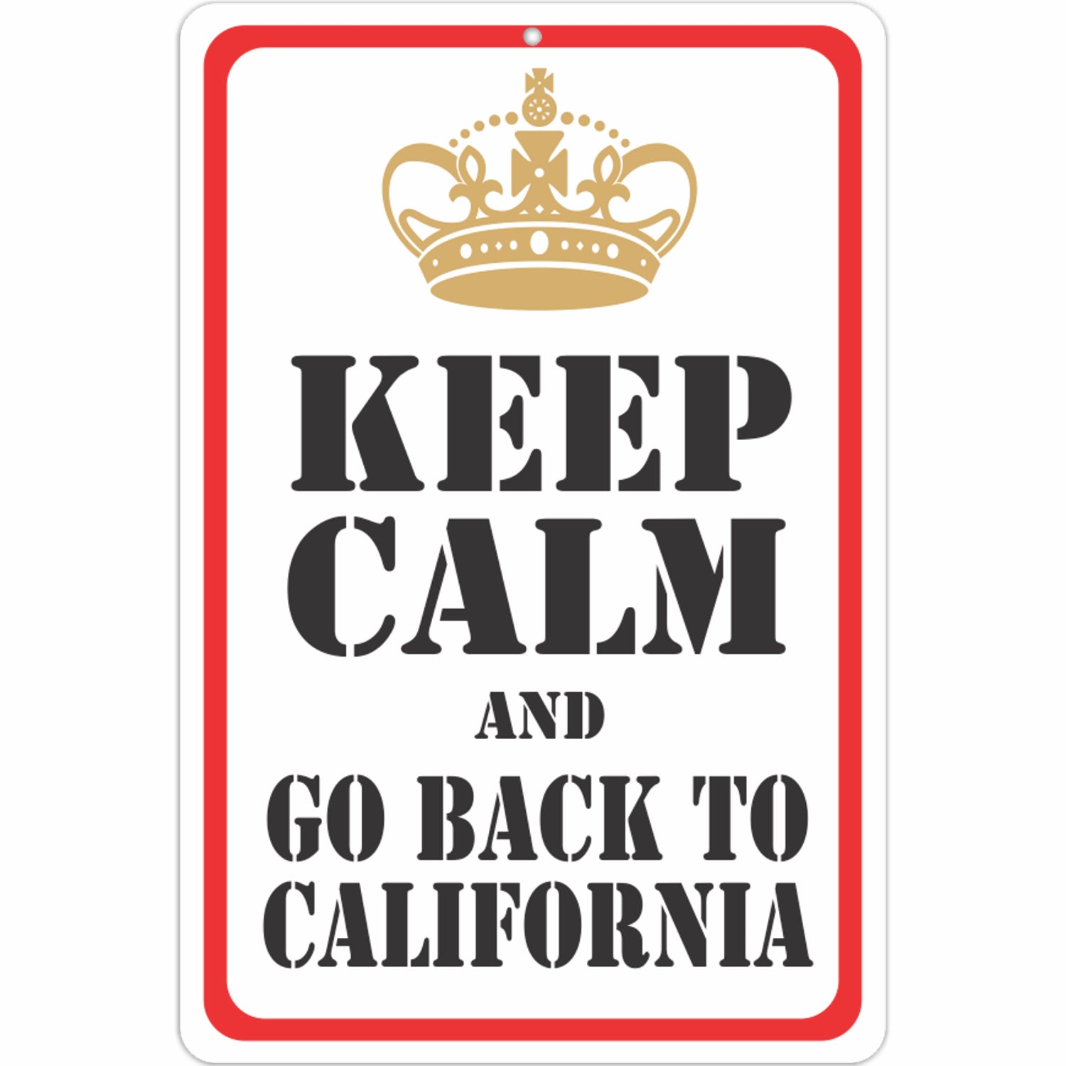 Keep Calm and go Back to California