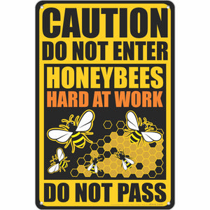 Caution Honeybees