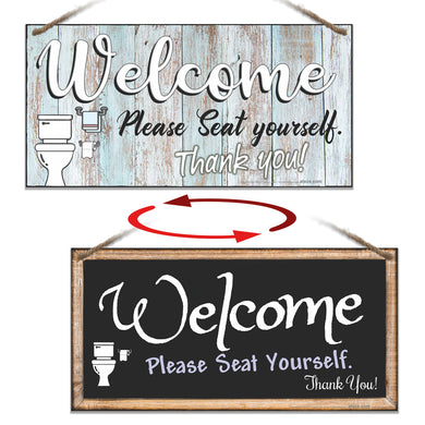 Welcome 01 and Welcome Black Double Sided