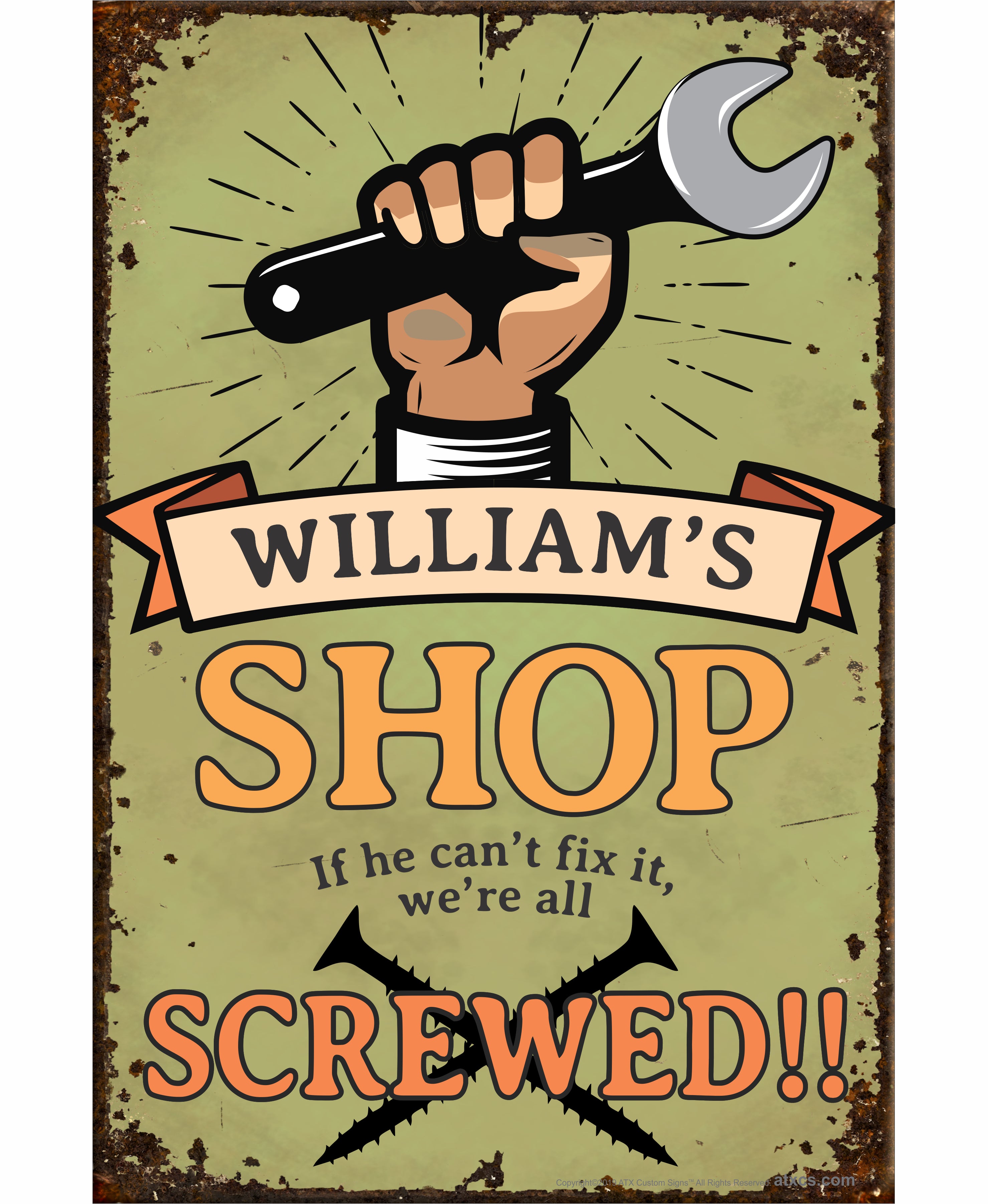 Custom Shop Sign – ATX Custom Signs