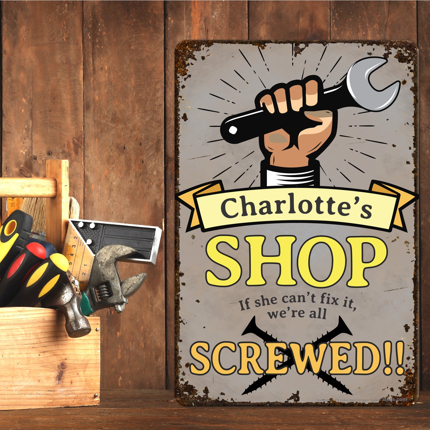 Custom Shop Sign – ATX Custom Signs